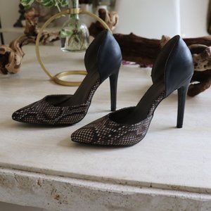 Michael Antonio | snakeskin leather heels size 6.5